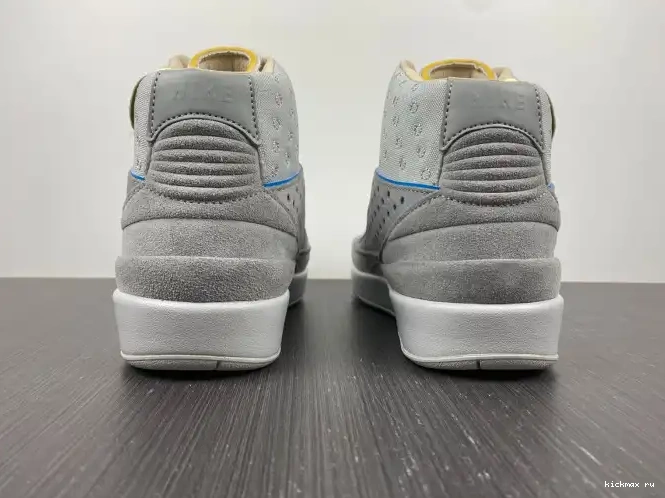 Rep Kickmax Fog DN3802-001 Jordan 2 Retro Union Grey 0514